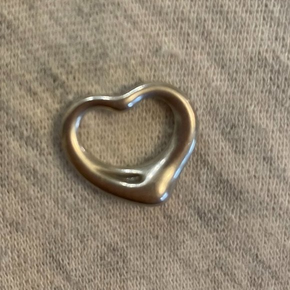Tiffany & Co. Sterling Silver Elsa Peretti Floating Heart Necklace - Picture 2 of 4
